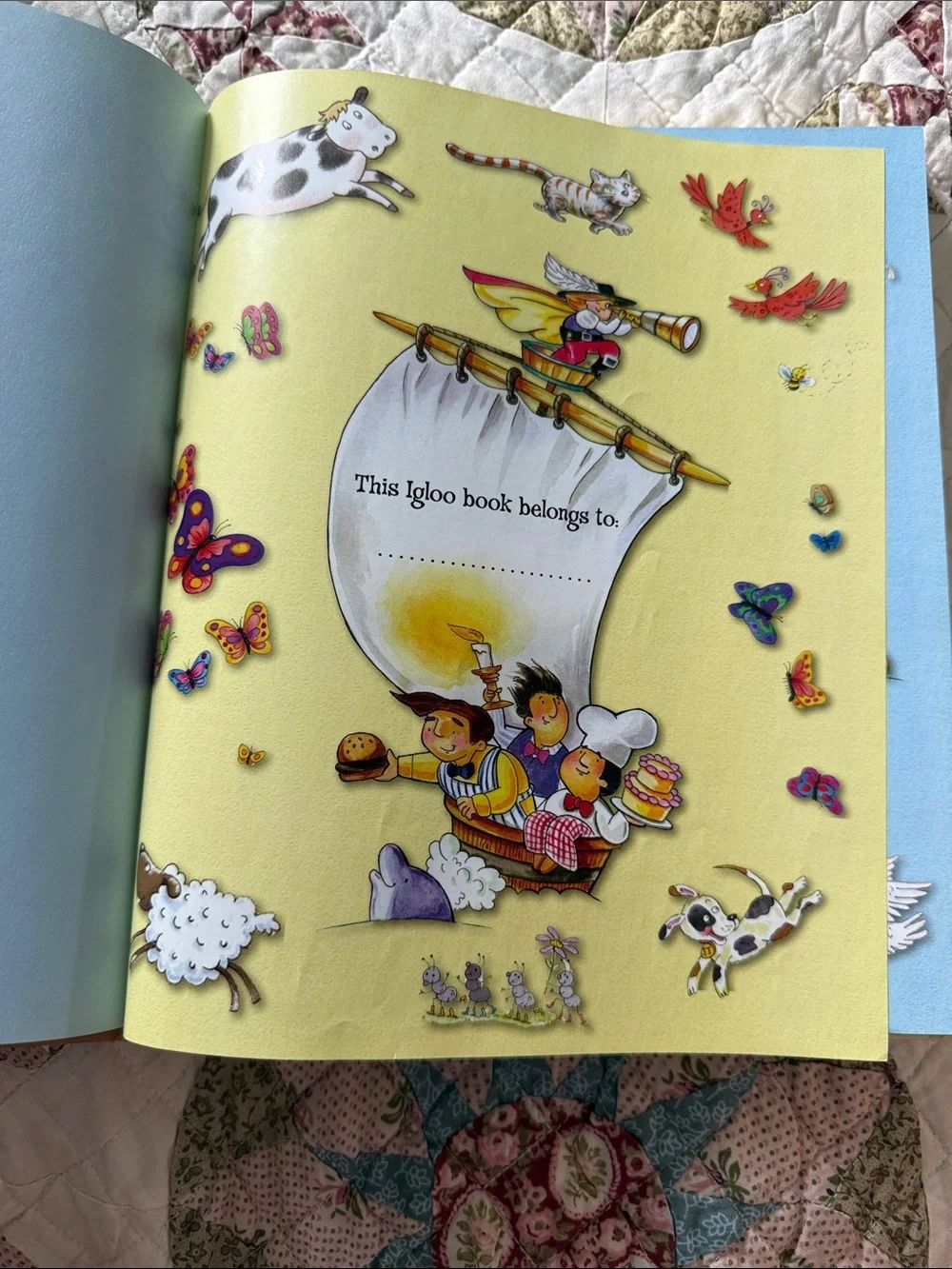 Igloo Blue, Yellow, Green, Purple, Red, Cream Nursery Rhyme Book